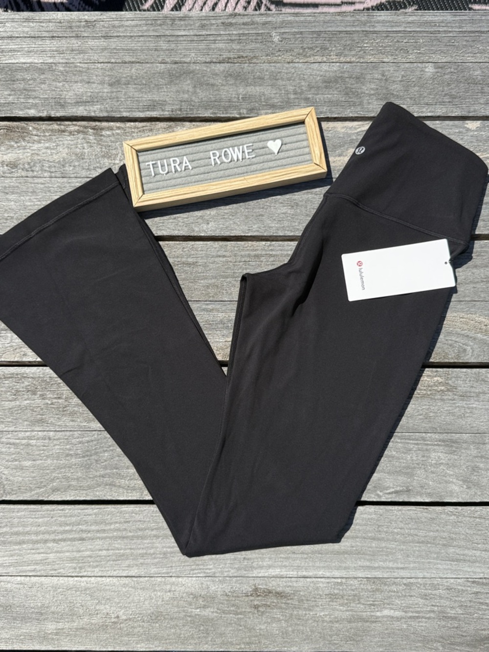 Lululemon Align High-Rise Mini Flare Pant 32" Black size 8 NWT